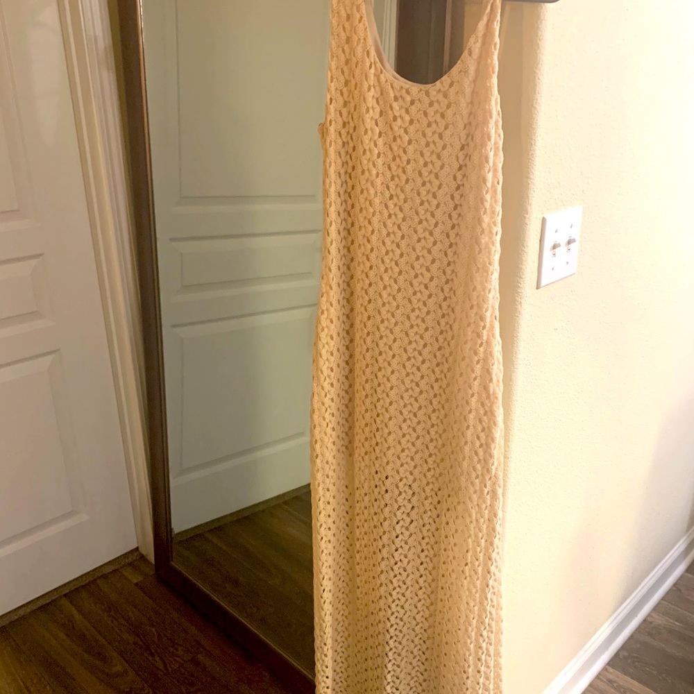 Crocheted long dress